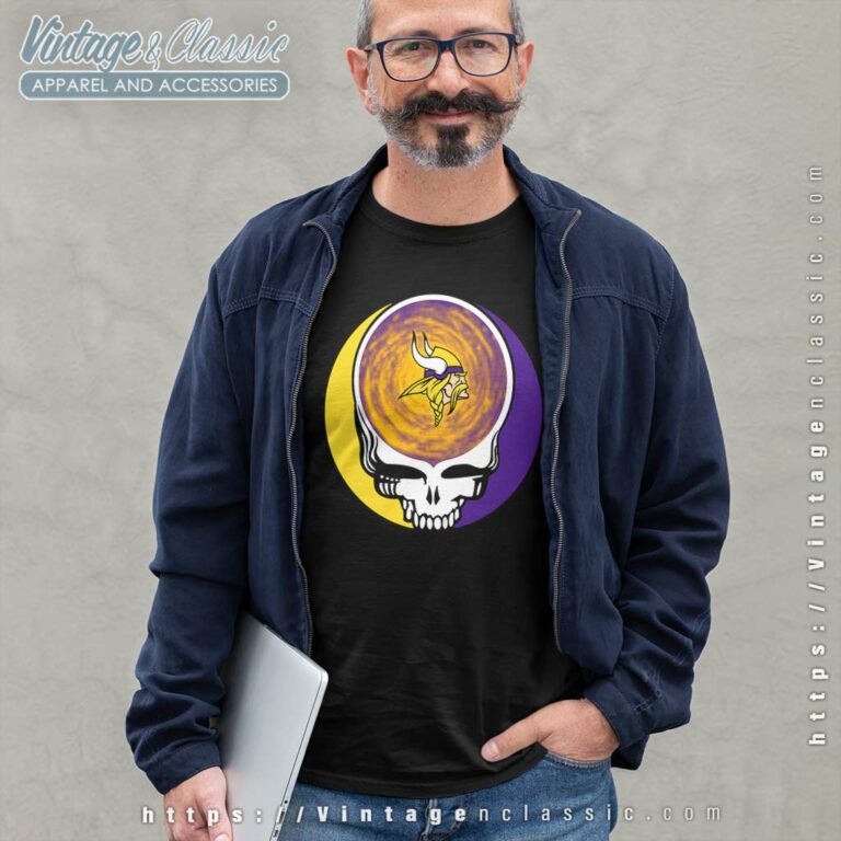 Minnesota Vikings Shirt Nfl Grateful Dead Logo Long Sleeve Tee Minnesota Vikings Shirt Nfl Grateful Dead Logo Long Sleeve Tee
