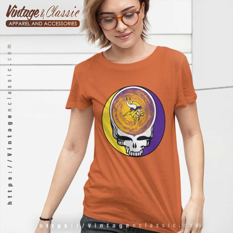 Minnesota Vikings Shirt Nfl Grateful Dead Logo Women TShirt Minnesota Vikings Shirt Nfl Grateful Dead Logo Women TShirt