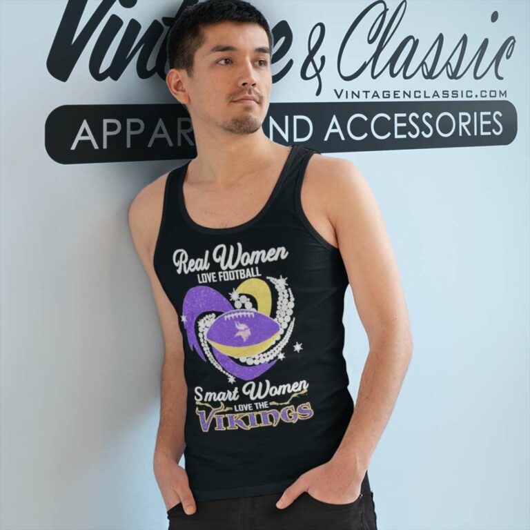 Minnesota Vikings Shirt Real Women Love Football Smart Women Love Tank Top Racerback Minnesota Vikings Shirt Real Women Love Football Smart Women Love Tank Top Racerback