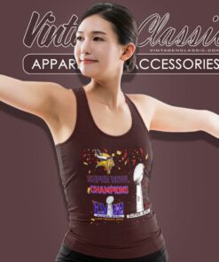 Minnesota Vikings Shirt Super Bowl Champions Lviii Las Vegas 2024 Tank Top Racerback