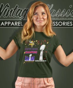 Minnesota Vikings Shirt Super Bowl Champions Lviii Las Vegas 2024 Women T Shirt