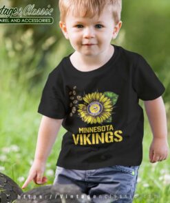 Minnesota Vikings Sunflower Logo Kids T Shirt