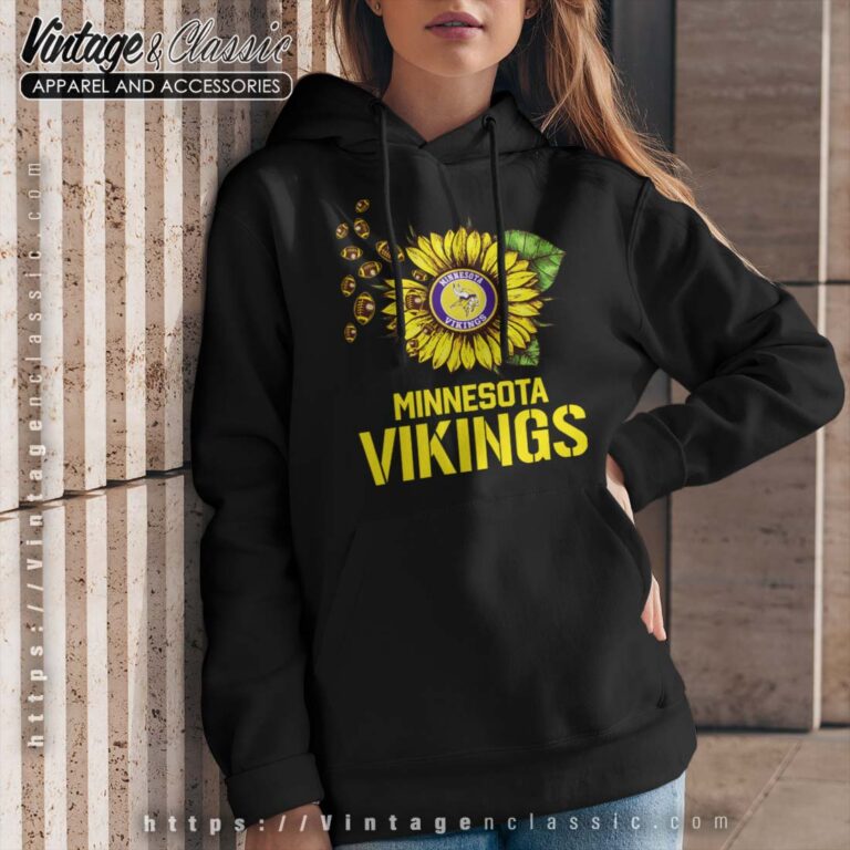 Minnesota Vikings Sunflower Logo Woman Hoodie Minnesota Vikings Sunflower Logo Woman Hoodie