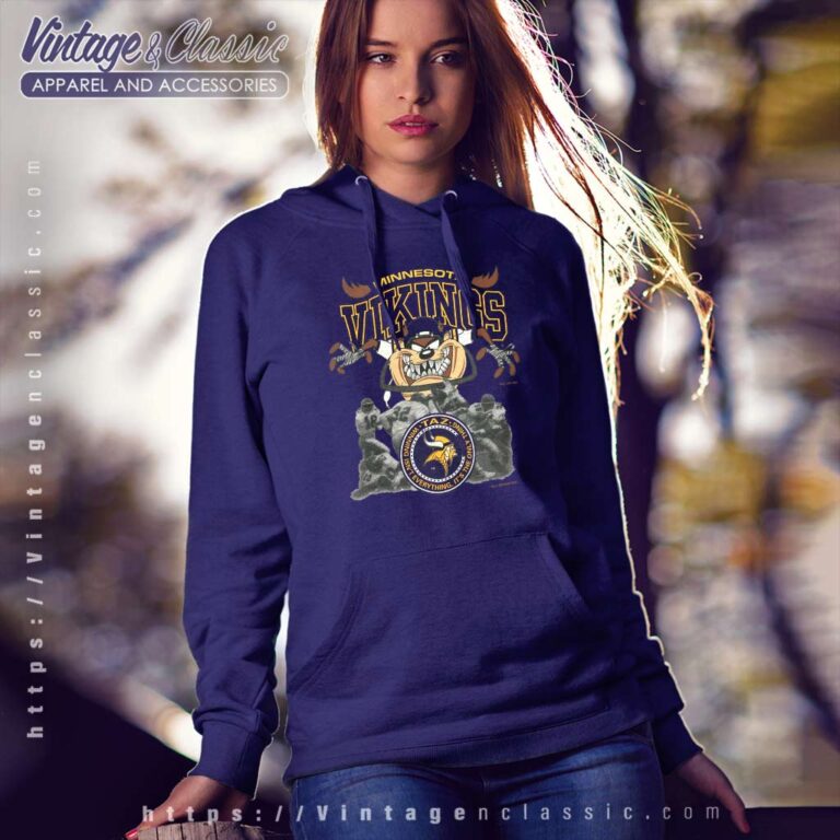 Minnesota Vikings Tazmanian Devil Hoodie Minnesota Vikings Tazmanian Devil Hoodie