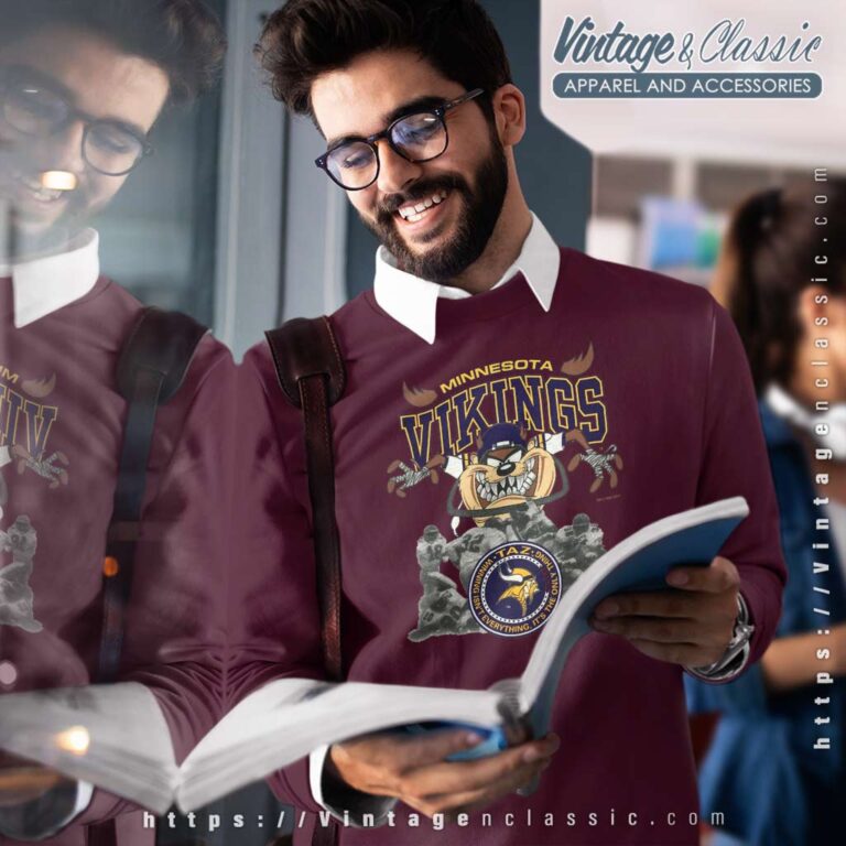 Minnesota Vikings Tazmanian Devil Sweatshirt Minnesota Vikings Tazmanian Devil Sweatshirt