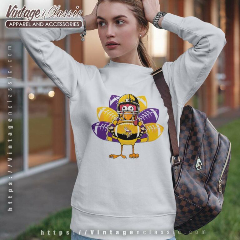 Minnesota Vikings Turkey Thanksgiving Sweatshirt Minnesota Vikings Turkey Thanksgiving Sweatshirt