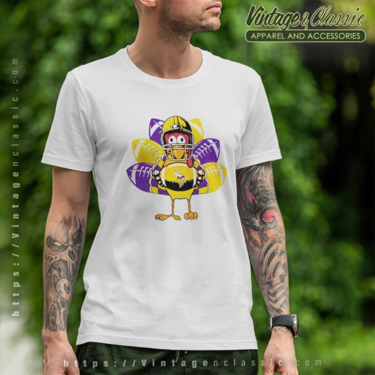 Minnesota Vikings Turkey Thanksgiving T Shirt Minnesota Vikings Turkey Thanksgiving T Shirt