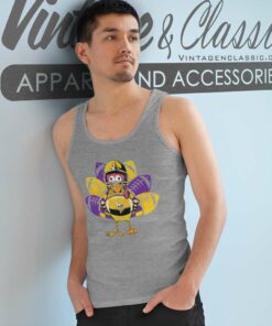 Minnesota Vikings Turkey Thanksgiving Tank Top Racerback
