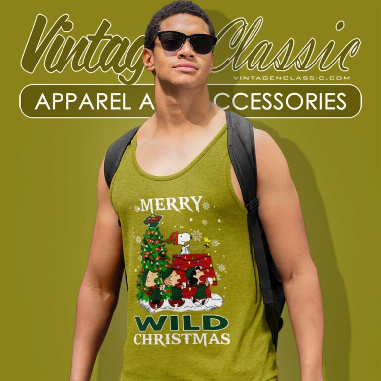 Minnesota Wild Christmas Merry Snoopy Tank Top Racerback Minnesota Wild Christmas Merry Snoopy Tank Top Racerback