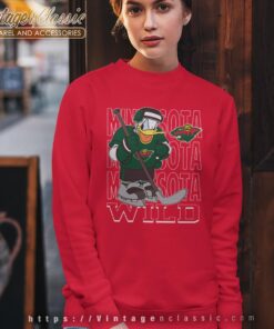 Minnesota Wild Donald Duck Hockey Shirt Sweatshirt