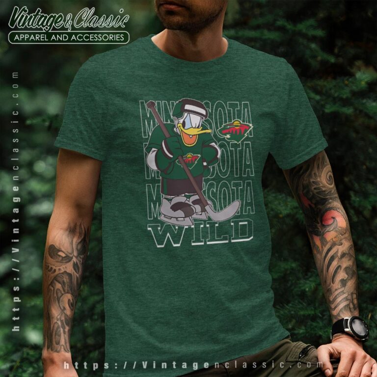 Minnesota Wild Donald Duck Hockey Shirt T shirt Minnesota Wild Donald Duck Hockey Shirt T shirt