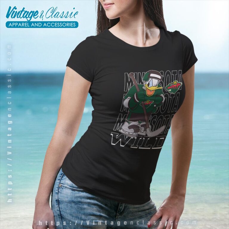 Minnesota Wild Donald Duck Hockey Shirt Women T shirt Minnesota Wild Donald Duck Hockey Shirt Women T shirt