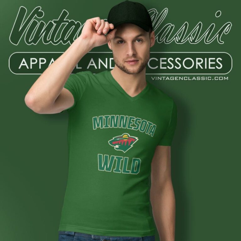 Minnesota Wild Fanatics Branded Keep The Zone V Neck TShirt Minnesota Wild Fanatics Branded Keep The Zone V Neck TShirt