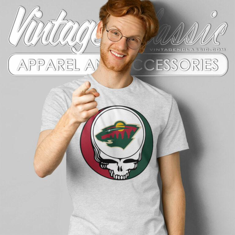 Minnesota Wild Grateful Dead Steal Your Face T Shirt Minnesota Wild Grateful Dead Steal Your Face T Shirt