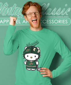 Minnesota Wild Hello Kitty Shirt Long Sleeve Tee