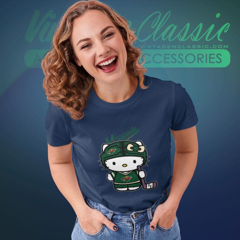 Minnesota Wild Hello Kitty Shirt Women T shirt Minnesota Wild Hello Kitty Shirt Women T shirt