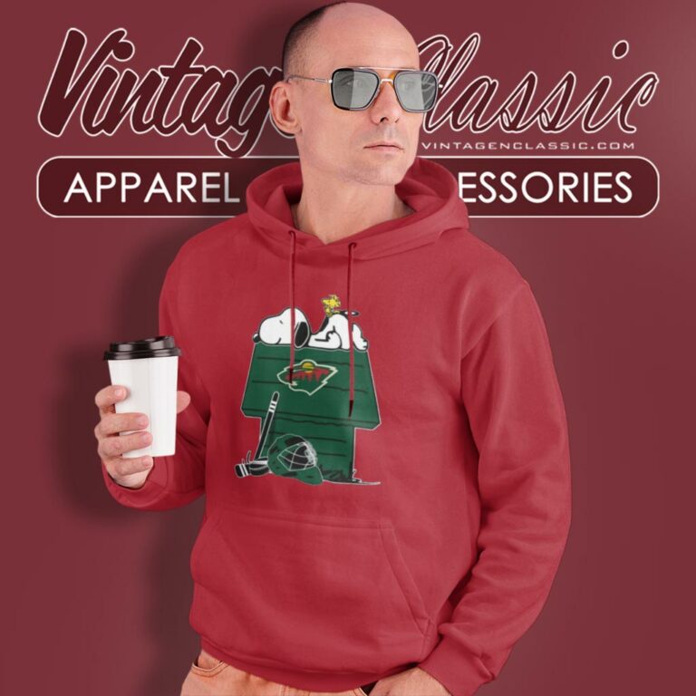 Minnesota Wild Hockey Snoopy Woodstock The Peanuts Movie Hoodie Minnesota Wild Hockey Snoopy Woodstock The Peanuts Movie Hoodie