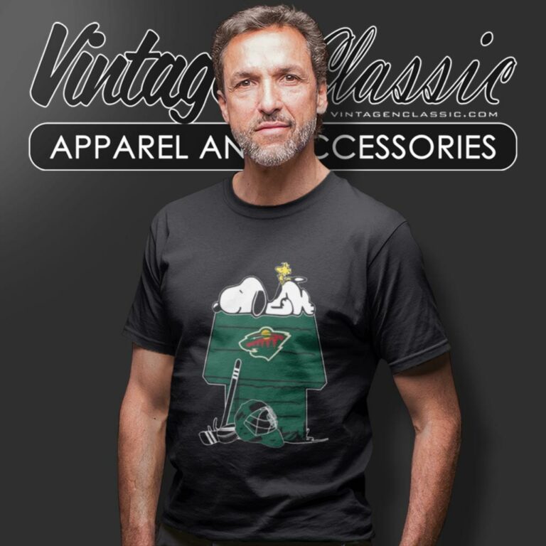Minnesota Wild Hockey Snoopy Woodstock The Peanuts Movie T Shirt Minnesota Wild Hockey Snoopy Woodstock The Peanuts Movie T Shirt