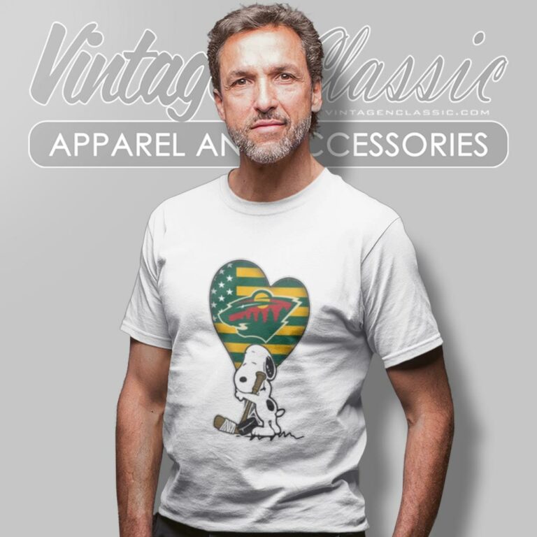 Minnesota Wild Hockey The Peanuts Movie Adorable Snoopy T Shirt Minnesota Wild Hockey The Peanuts Movie Adorable Snoopy T Shirt
