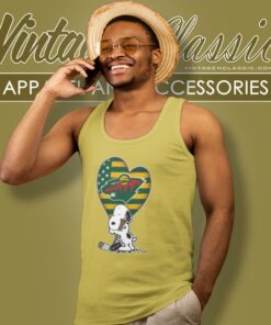 Minnesota Wild Hockey The Peanuts Movie Adorable Snoopy Shirt 4 Minnesota Wild Hockey The Peanuts Movie Adorable Snoopy Tank Top Racerback