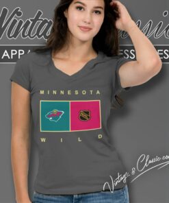 Minnesota Wild Nhl V Neck TShirt 1