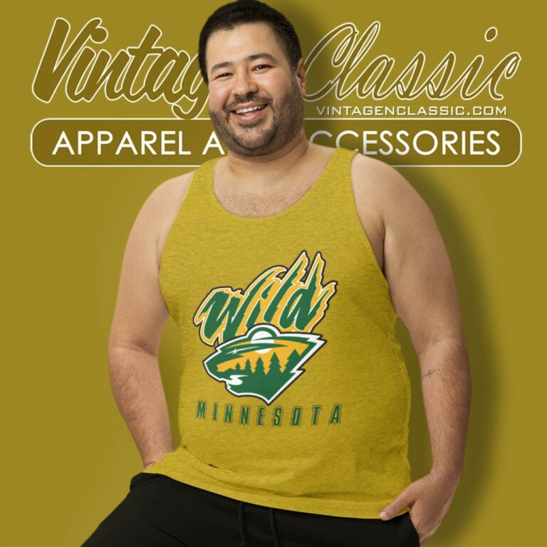 Minnesota Wild Reverse Retro Tank Top Racerback Minnesota Wild Reverse Retro Tank Top Racerback