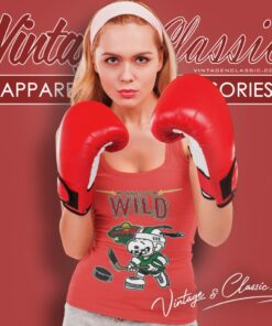 Minnesota Wild Snoopy Hockey Funny Tank Top Racerback