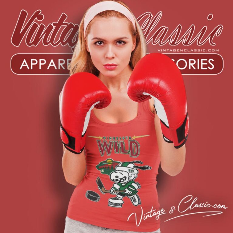 Minnesota Wild Snoopy Hockey Funny Tank Top Racerback Minnesota Wild Snoopy Hockey Funny Tank Top Racerback