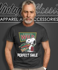 Minnesota Wild Snoopy Perfect Smile The Peanuts Movie Hockey T Shirt