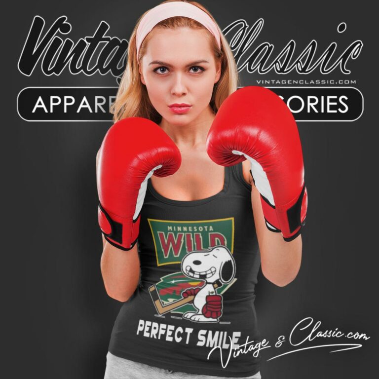Minnesota Wild Snoopy Perfect Smile The Peanuts Movie Hockey Tank Top Racerback Minnesota Wild Snoopy Perfect Smile The Peanuts Movie Hockey Tank Top Racerback