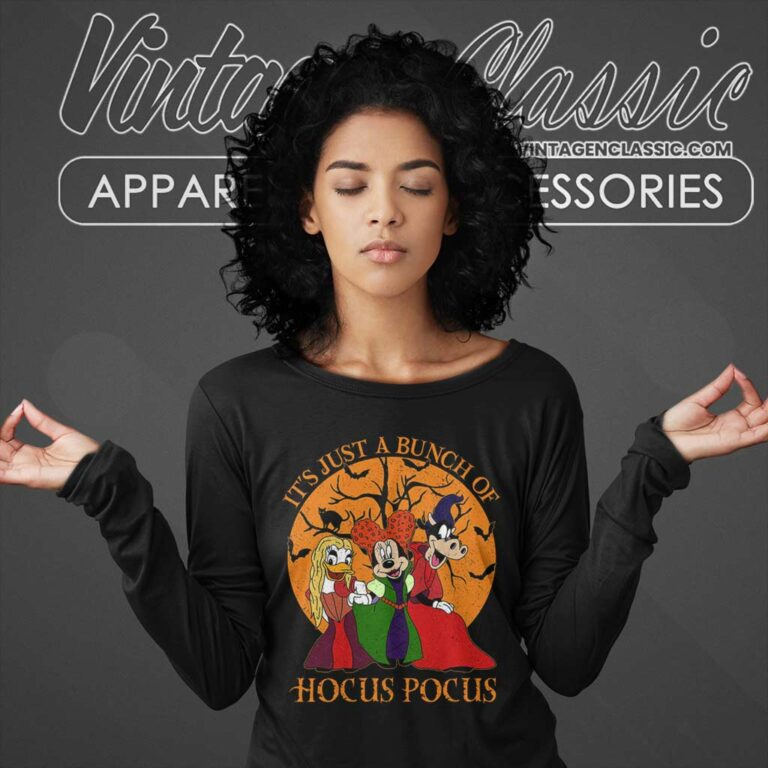 Minnie Disney Hocus Pocus Halloween Long Sleeve Tee Minnie Disney Hocus Pocus Halloween Long Sleeve Tee