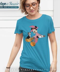 Minnie Flying Witch Costume Halloween T Shirt