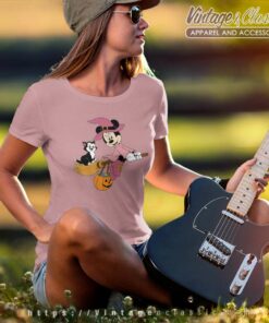 Minnie Flying Witch Costume Halloween Women TShirt
