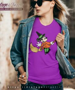 Minnie Halloween Shirt Disney Witch V Neck TShirt