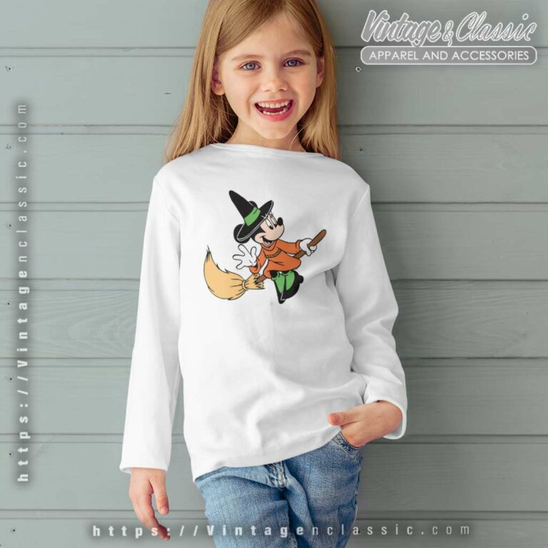 Minnie Halloween Shirt Disney Witch kids Longsleeves Minnie Halloween Shirt Disney Witch kids Longsleeves