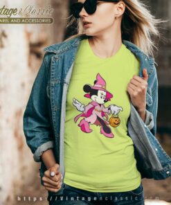 Minnie Mickeys Not So Scary Halloween Party V Neck TShirt