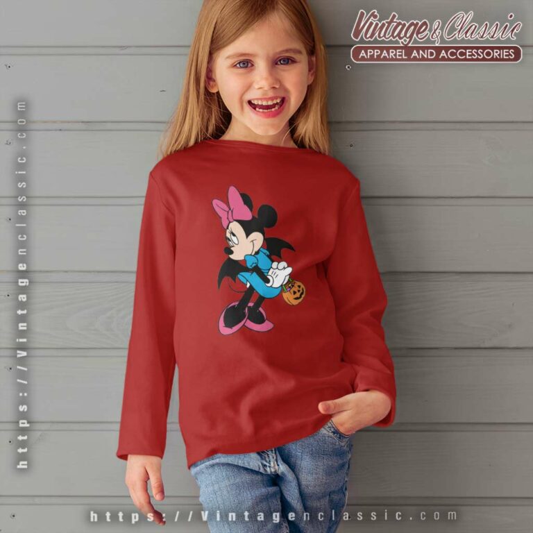 Minnie Mouse Bat Shirt Disney Minnie kids Longsleeves Minnie Mouse Bat Shirt Disney Minnie kids Longsleeves