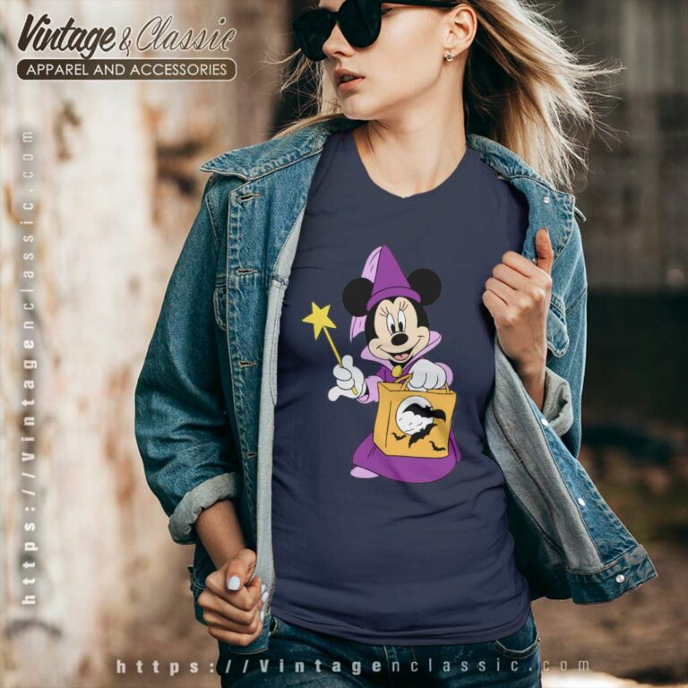 Minnie Mouse Fairy Halloween V Neck TShirt Minnie Mouse Fairy Halloween V Neck TShirt