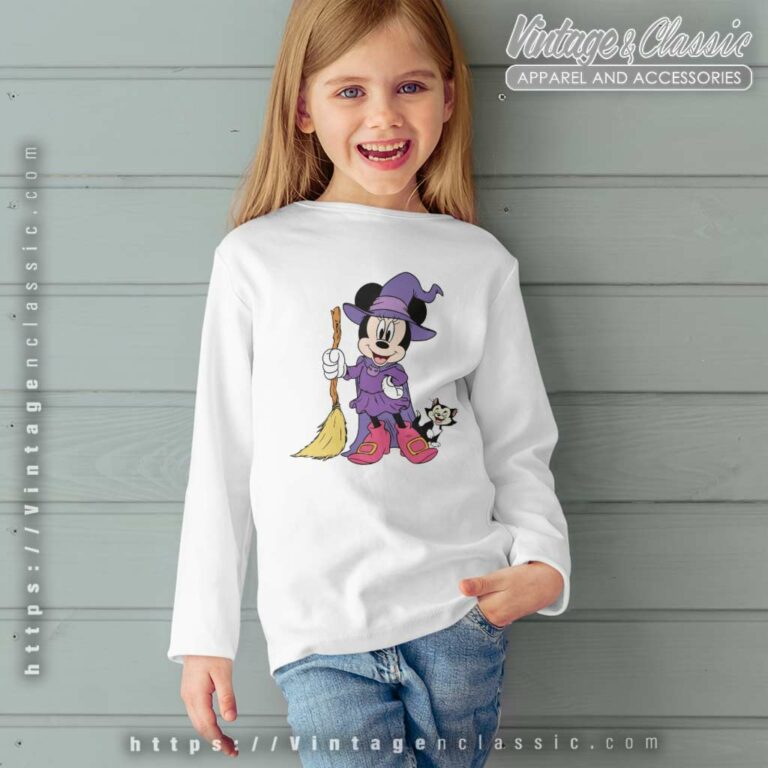 Minnie Mouse Figaro Halloween Shirt Disney Halloween kids Longsleeves Minnie Mouse Figaro Halloween Shirt Disney Halloween kids Longsleeves