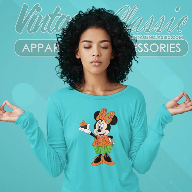 Minnie Mouse Halloween Shirt Cupcake Long Sleeve Tee Minnie Mouse Halloween Shirt Cupcake Long Sleeve Tee