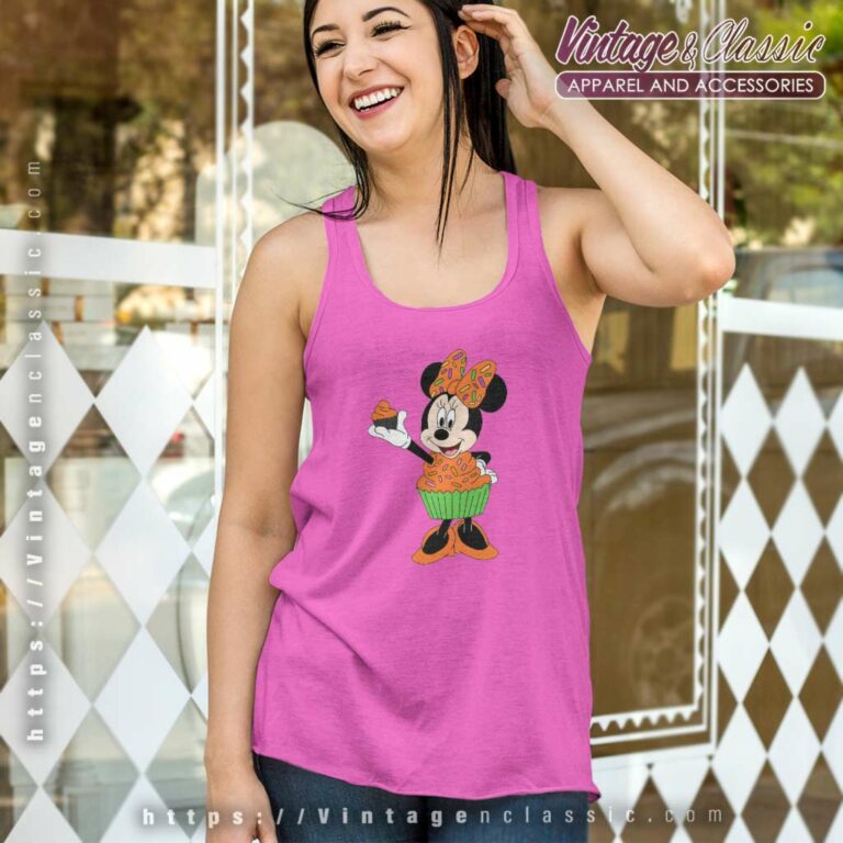 Minnie Mouse Halloween Shirt Cupcake Tank Top Racerback Minnie Mouse Halloween Shirt Cupcake Tank Top Racerback