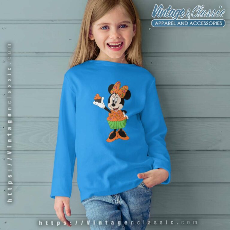 Minnie Mouse Halloween Shirt Cupcake kids Longsleeves Minnie Mouse Halloween Shirt Cupcake kids Longsleeves