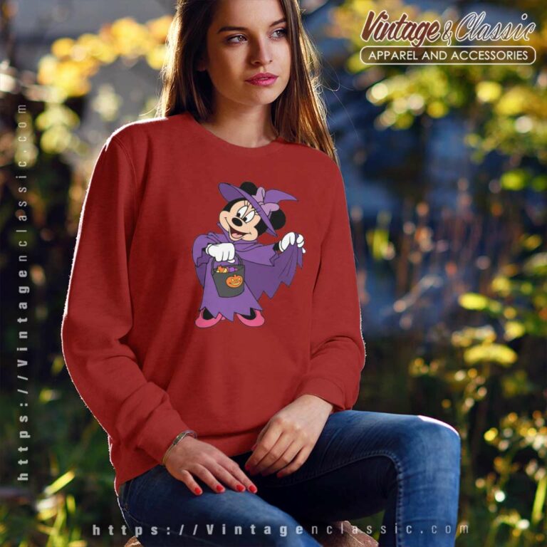 Minnie Mouse Halloween Witch Sweatshirt Minnie Mouse Halloween Witch Sweatshirt