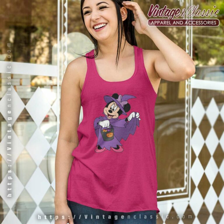 Minnie Mouse Halloween Witch Tank Top Racerback Minnie Mouse Halloween Witch Tank Top Racerback