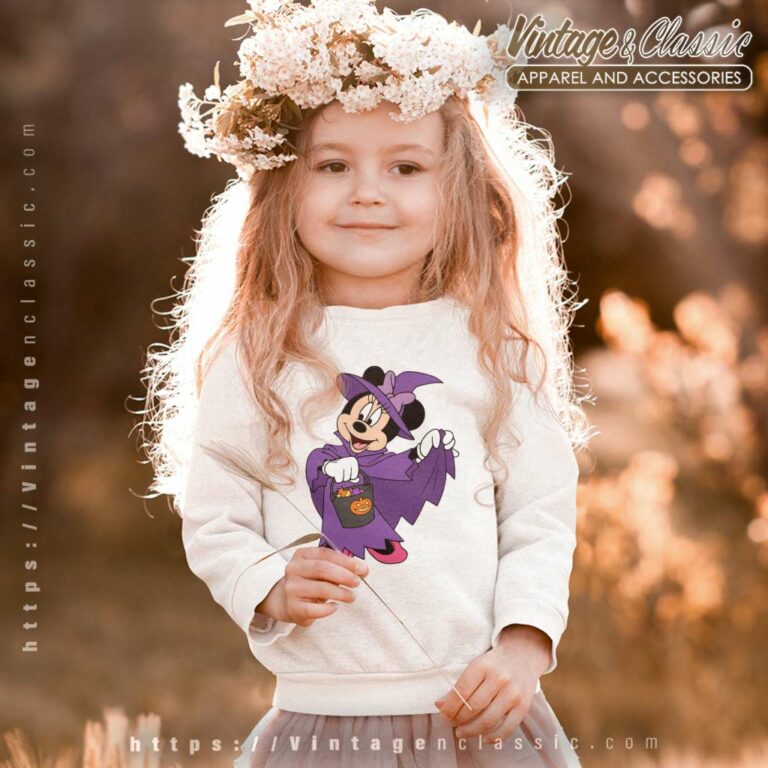 Minnie Mouse Halloween Witch kids Sweetshirt Minnie Mouse Halloween Witch kids Sweetshirt
