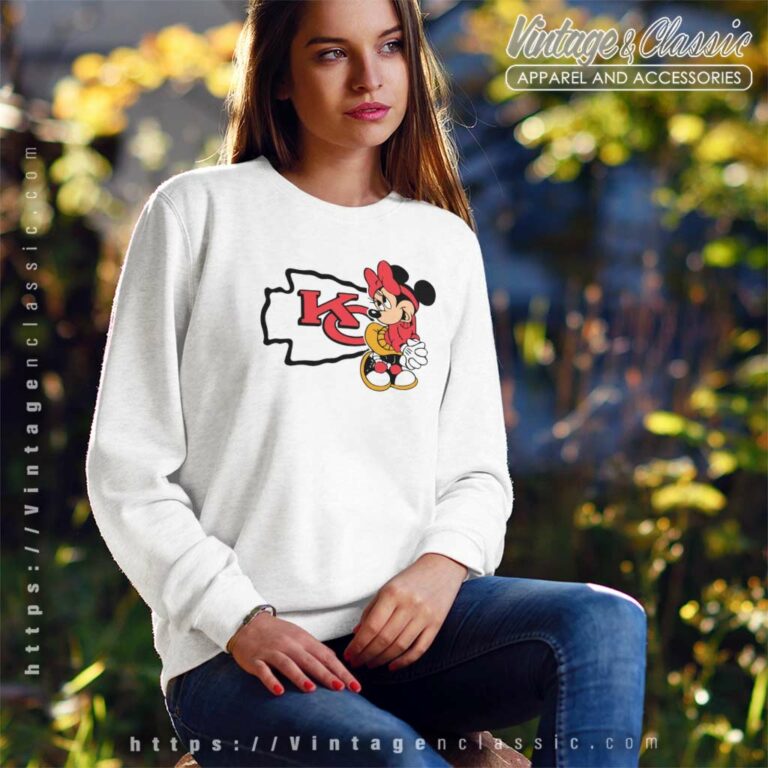 Minnie Mouse Kansas City Chiefs Sweatshirt 1 Minnie Mouse Kansas City Chiefs Sweatshirt 1
