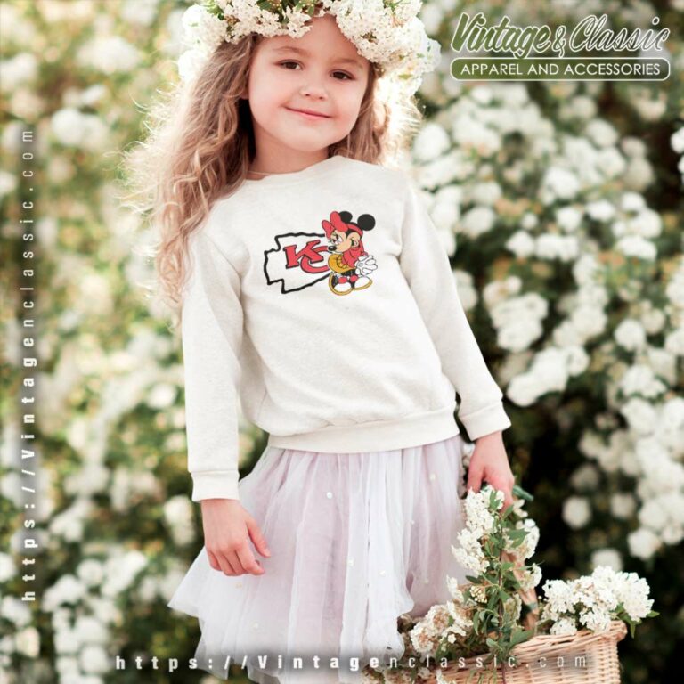 Minnie Mouse Kansas City Chiefs kids Sweatshirt 1 Minnie Mouse Kansas City Chiefs kids Sweatshirt 1