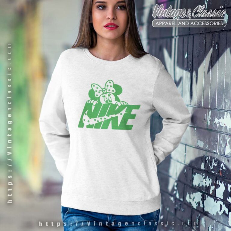 Minnie Mouse NIKE St Patricks Day Sweatshirt Minnie Mouse NIKE St Patricks Day Sweatshirt