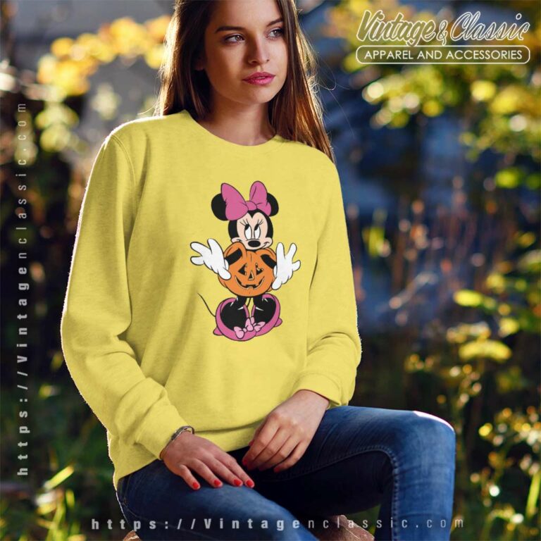 Minnie Mouse Pumpkin Halloween Sweatshirt Minnie Mouse Pumpkin Halloween Sweatshirt