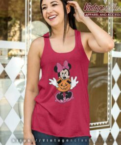 Minnie Mouse Pumpkin Halloween Tank Top Racerback